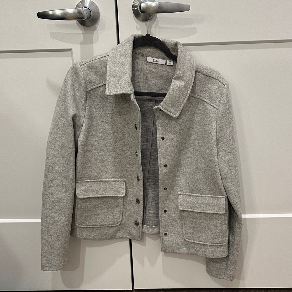 Croft & Barrow Light Gray Utility Jacket